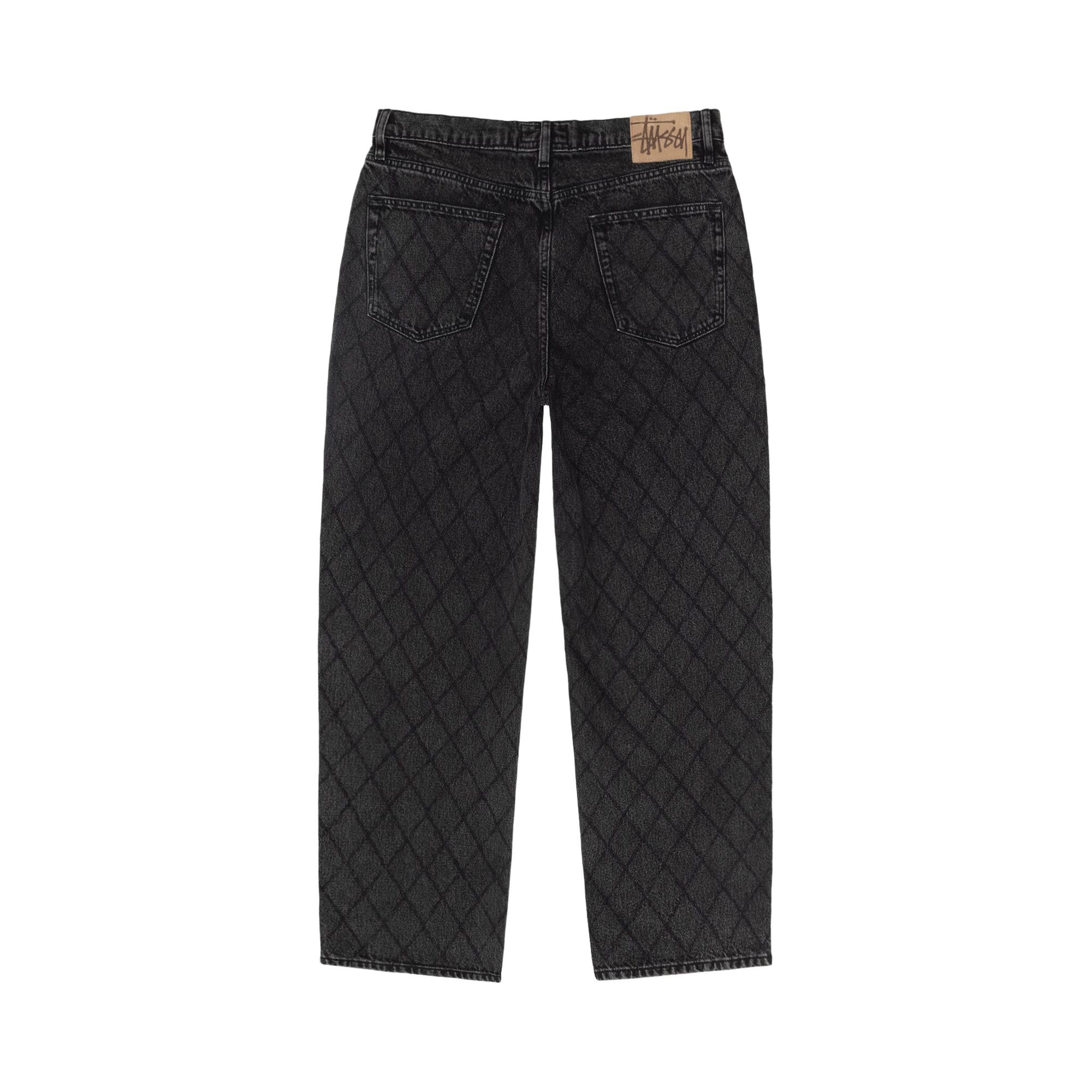 Buy Stussy Big Ol' Jean Quilted Denim 'Black' - 116635 BLAC