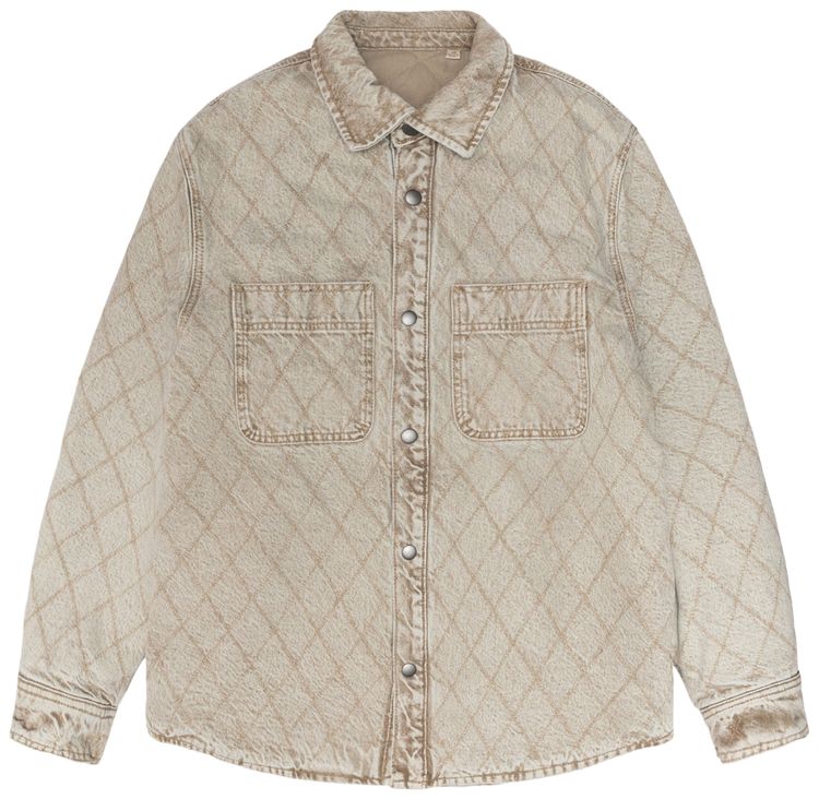 Buy Stussy Quilted Denim Shirt 'Vintage Washed' 1110305 VINT GOAT