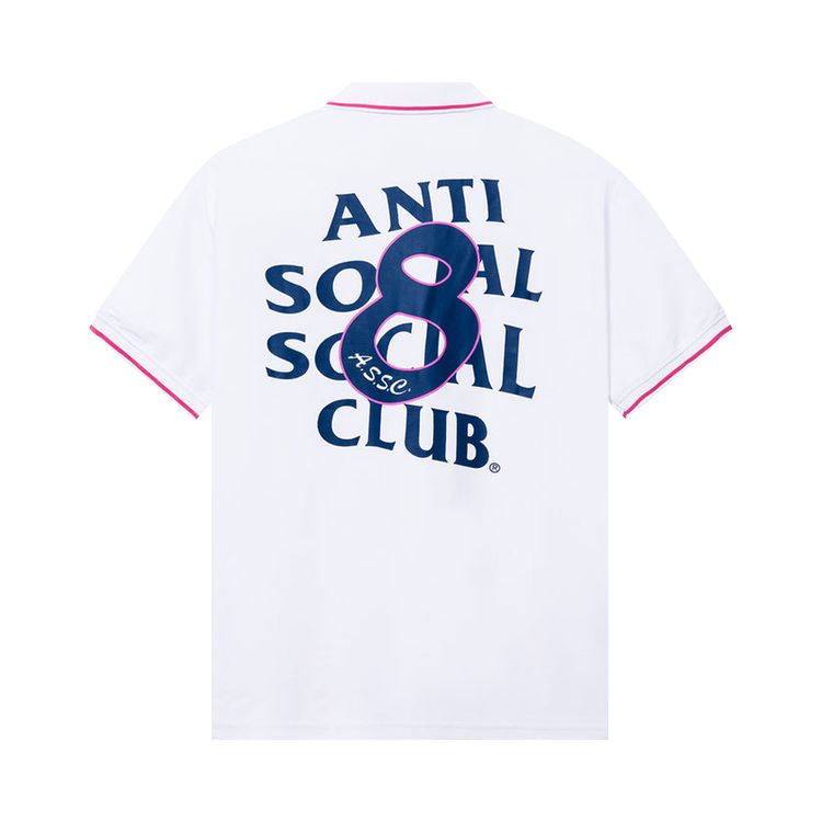 Anti Social Social Club Monegasque Polo Shirt White