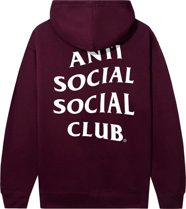 Anti Social Social Club Mind Games Hoodie Maroon