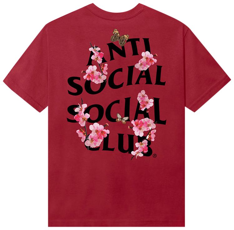 Anti Social Social Club Kkotch Tee Cardinal