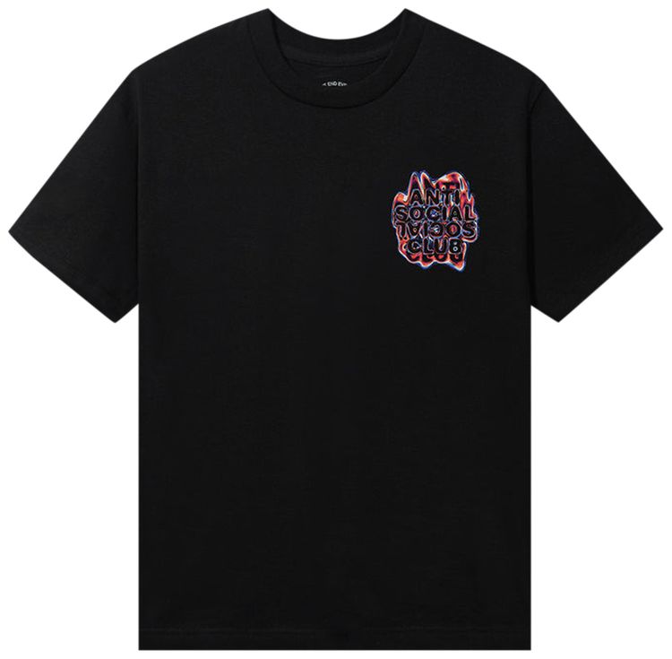Anti Social Social Club Oil Spill Tee Black