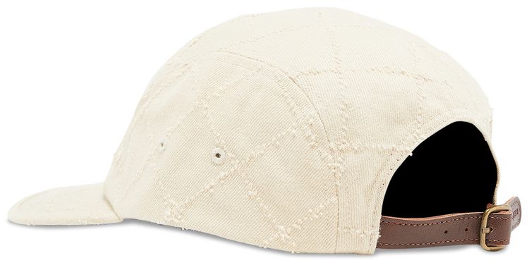 Supreme Punched Denim Camp Cap Dyed Beige