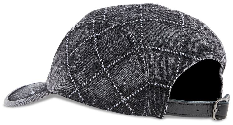 Supreme Punched Denim Camp Cap Black