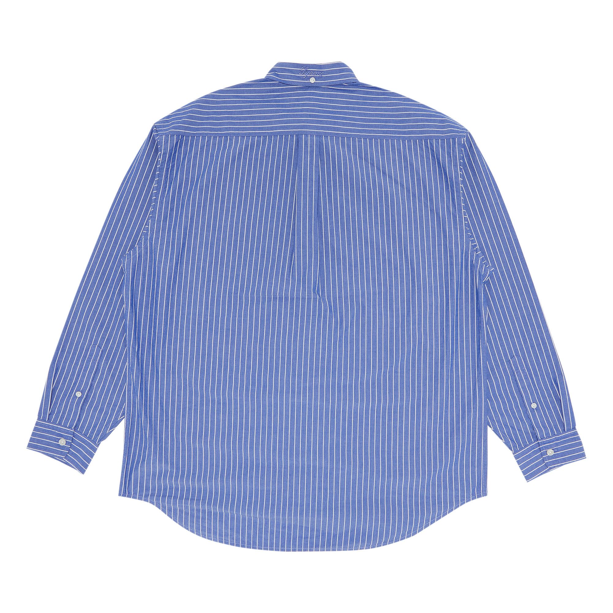 新発売 新商品 Stripe Fit Loose Supreme Buy Shirt BLUE FW23S43 - 'Blue' トップス