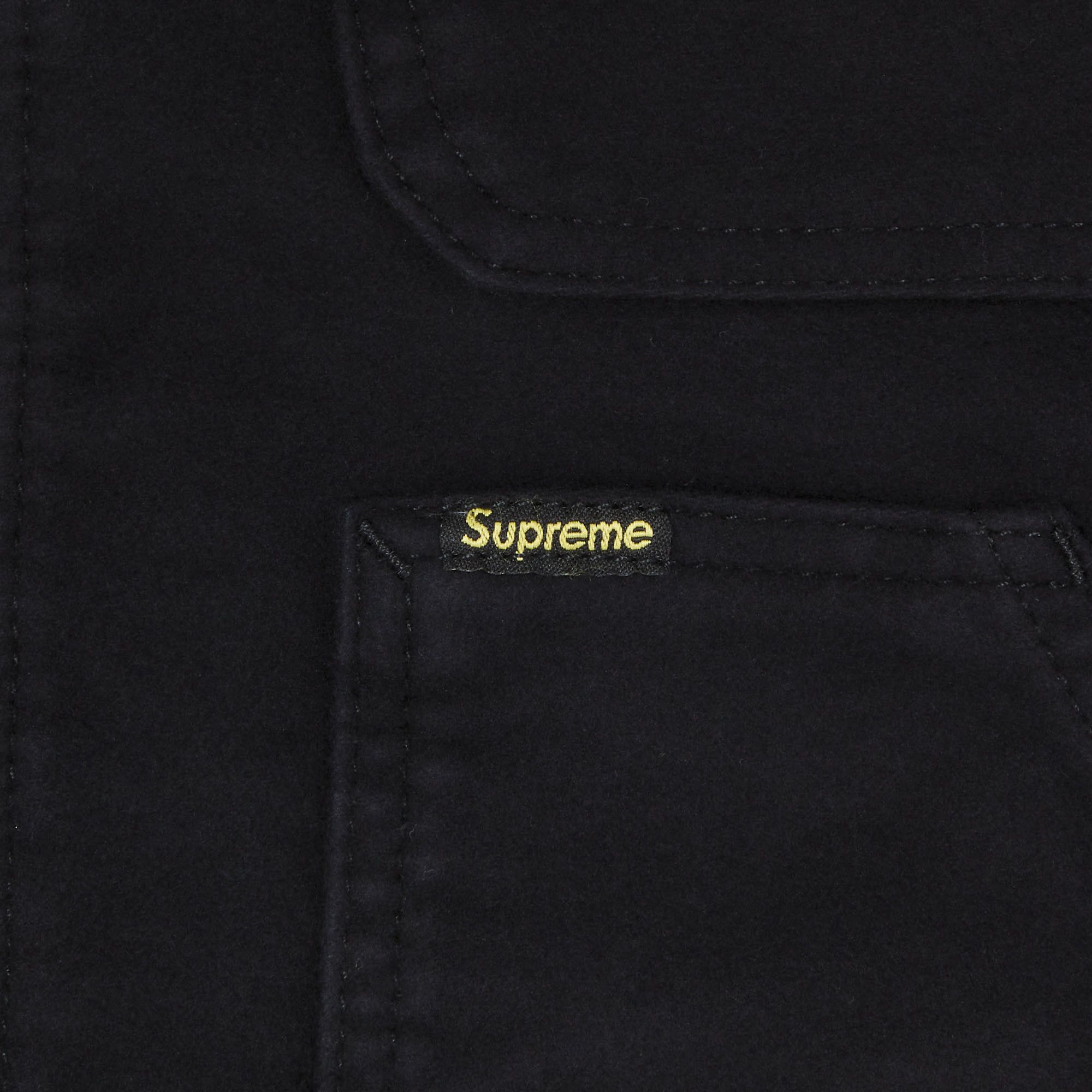 Buy Supreme Moleskin Work Jacket 'Black' - FW23J93 BLACK | GOAT Buy Supreme Moleskin Work Jacket 'Black' - FW23J93 BLACK | GOAT