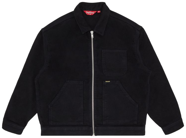 Buy Supreme Moleskin Work Jacket 'Black' FW23J93 BLACK GOAT
