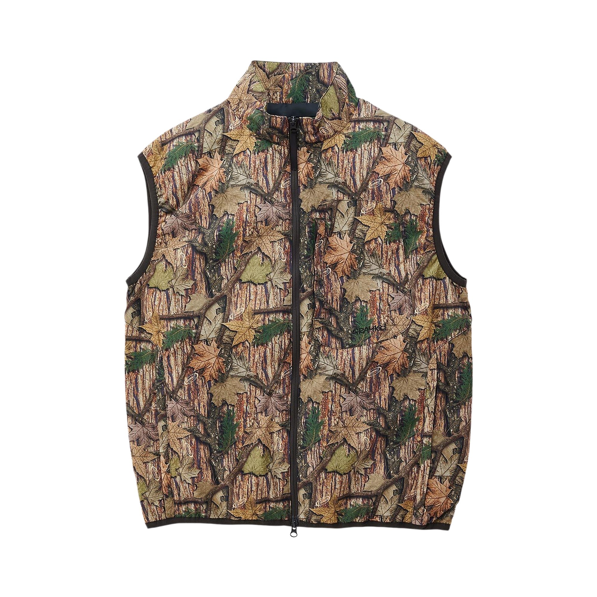 Buy Gramicci Softshell EQT Padding Vest 'Leaf Camo' - G3FM J036