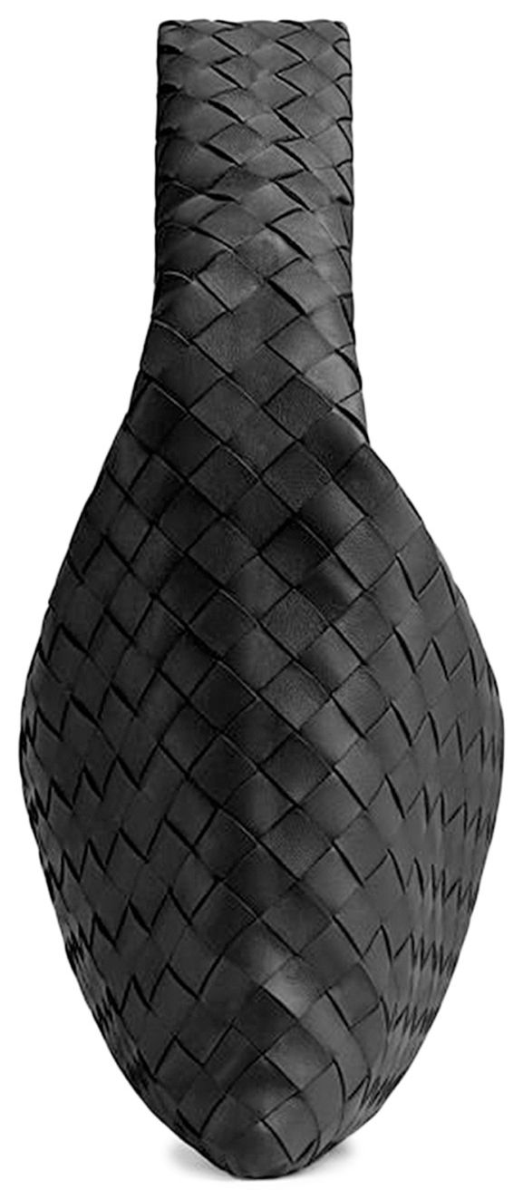 Bottega Veneta Medium Hobo Intrecciato Shoulder Bag Black