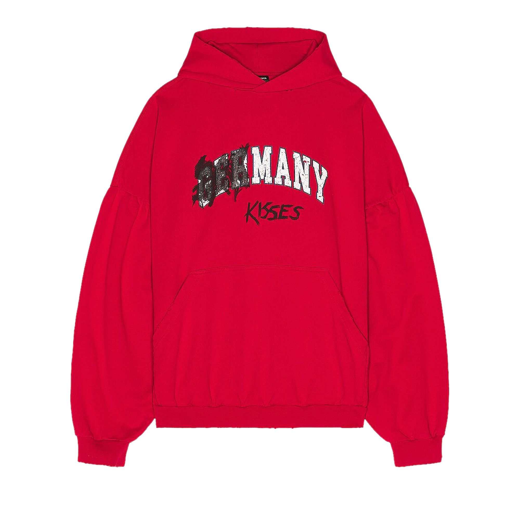 Buy Balenciaga Round Hoodie 'Faded Red' - 761458 TPVE3 6303 | GOAT