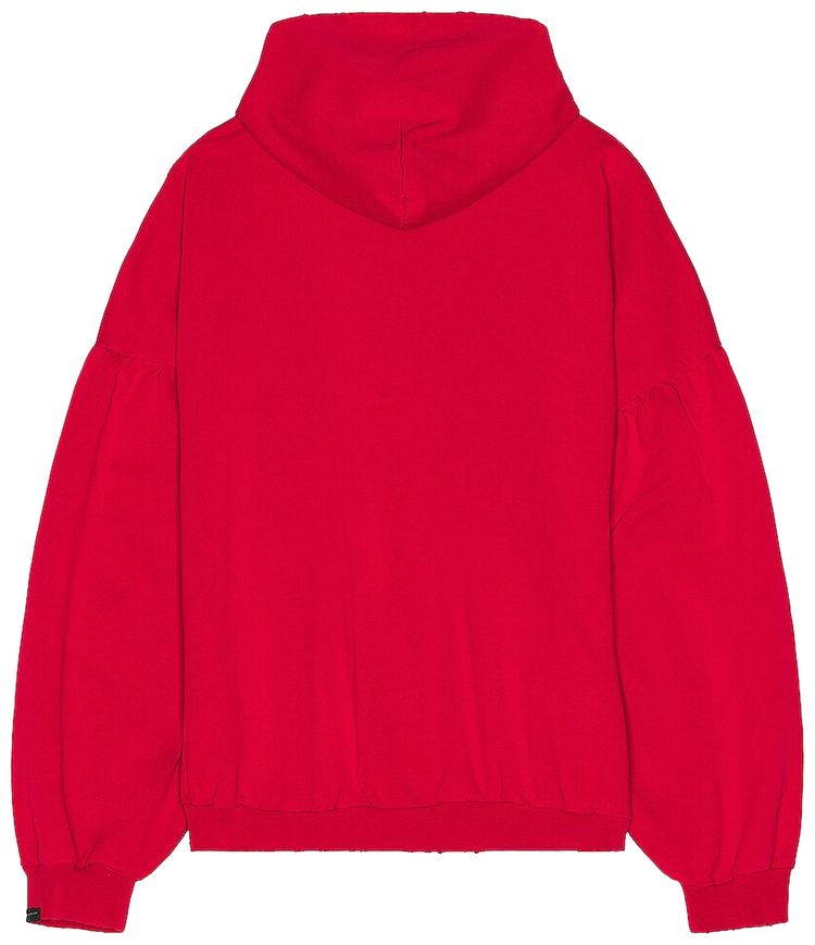 Balenciaga Round Hoodie Faded Red