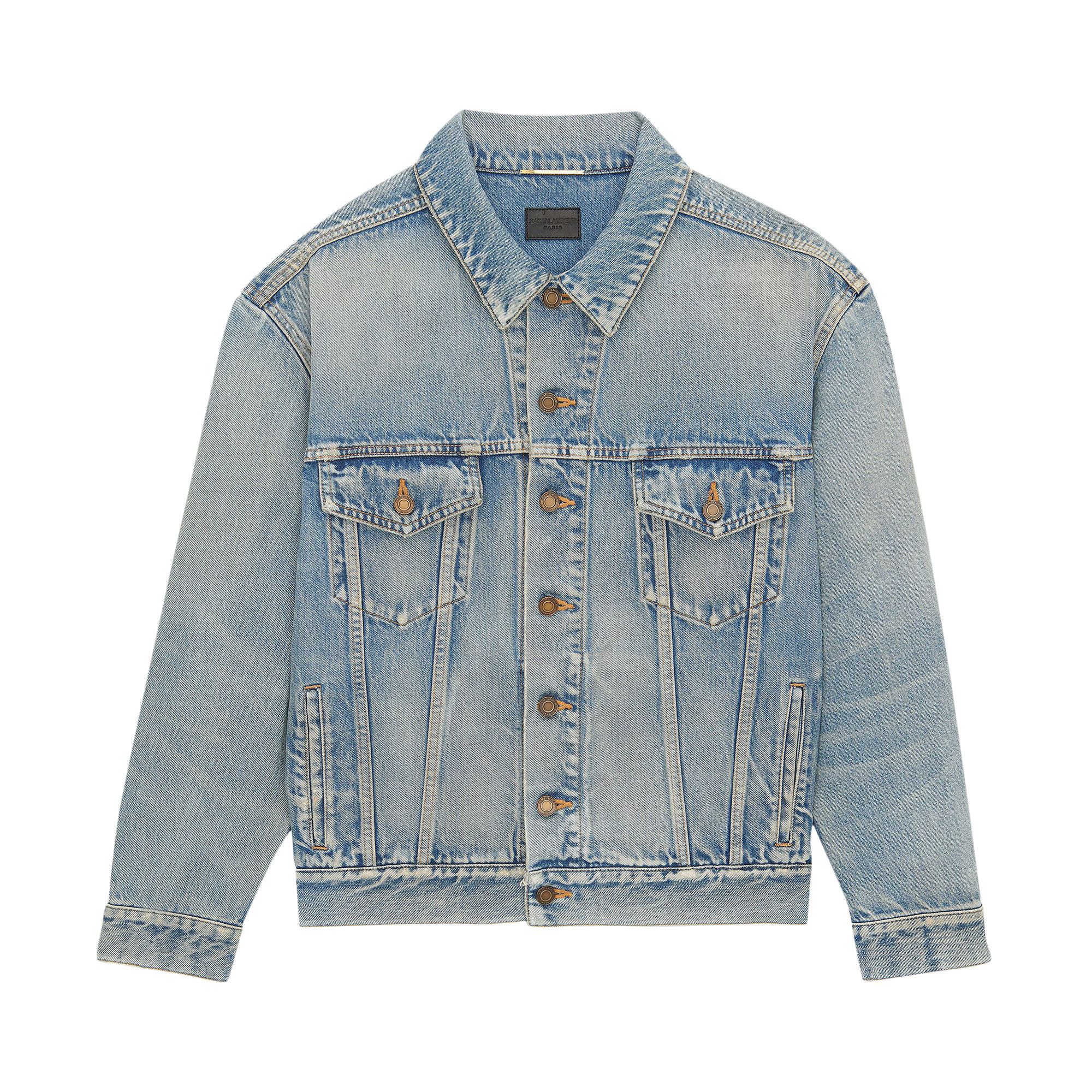 SAINT LAURENT PARIS｜DENIM JACKETS (739896 Y23LA 5022) SAINT LAURENT》 739896 Y23LA 5022 OVERSIZED DENIM JACKET