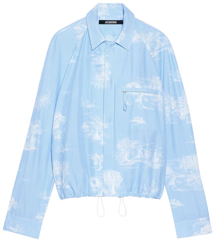 Jacquemus La Chemise Criollo Print Toile De Jouy Blue