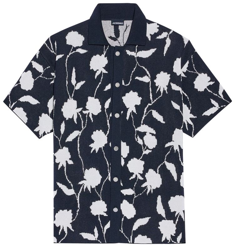 Jacquemus La Chemise Maille Rosa MulticolorNavy