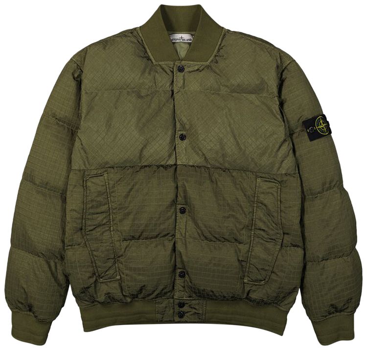 Stone Island Down Puffer Jacket Olive