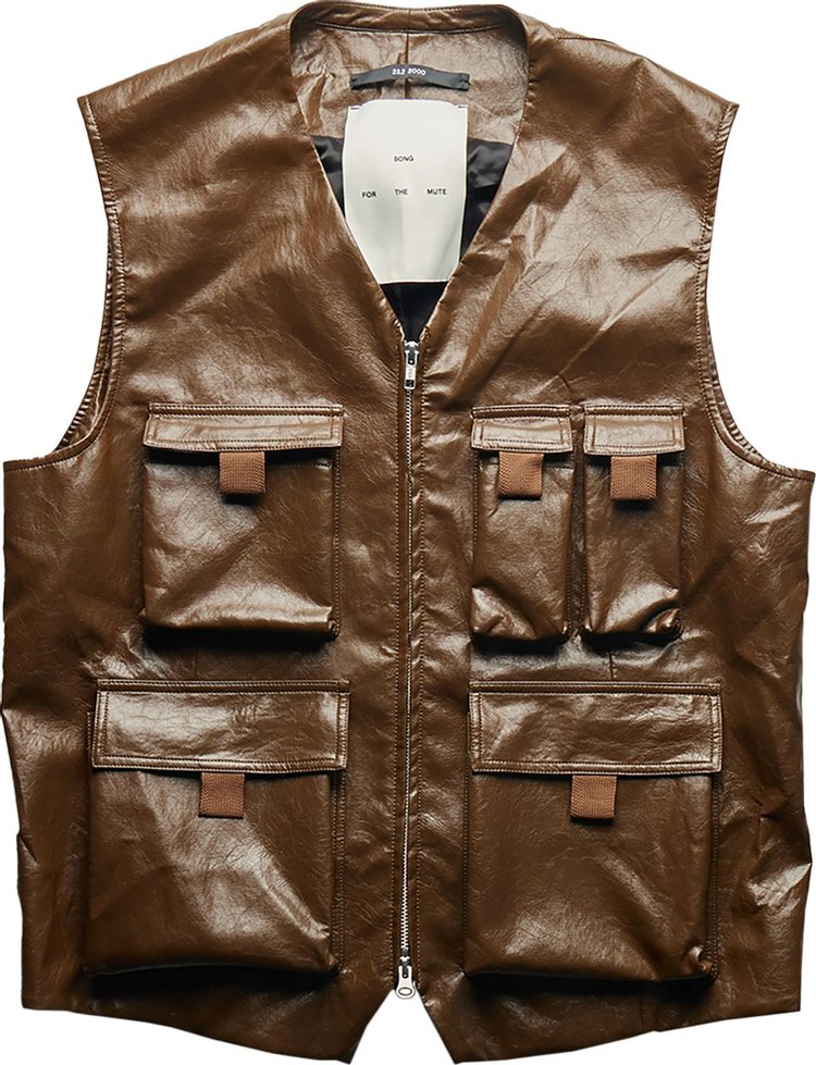 Song for the Mute 3D Pocket Vest 'Brown'