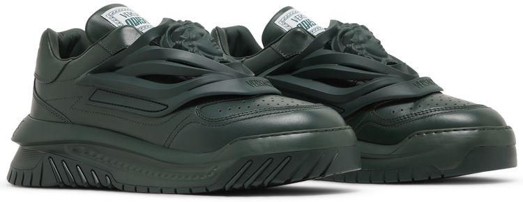Versace Odissea Caged Rubber Medusa Sneaker Khaki
