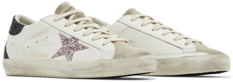 Golden Goose Wmns Superstar White Mauve Pink Glitter