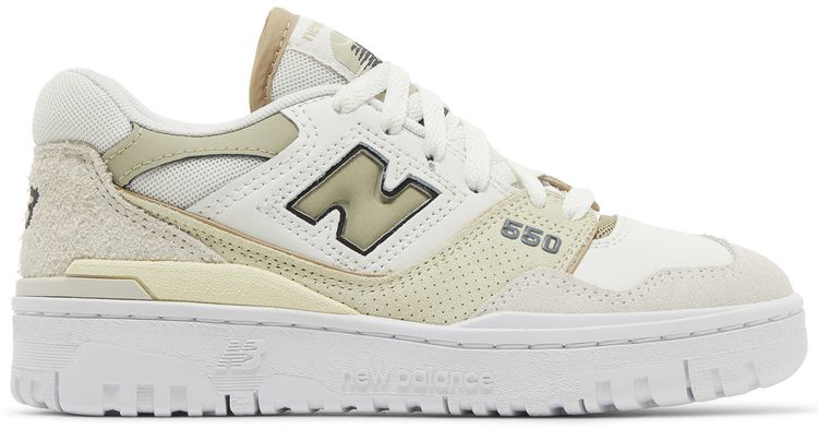New Balance Wmns 550 Sea Salt Fatigue Green