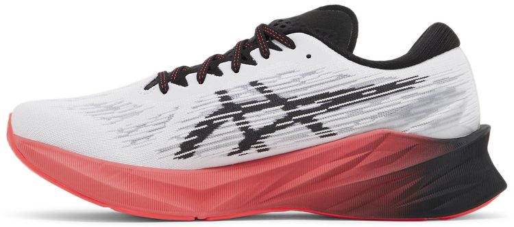 Asics Novablast 3 White Black Electric Red