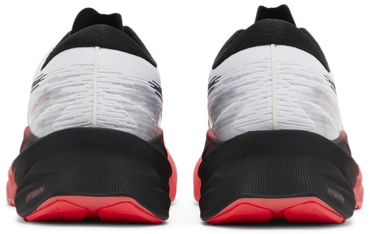 Asics Novablast 3 White Black Electric Red