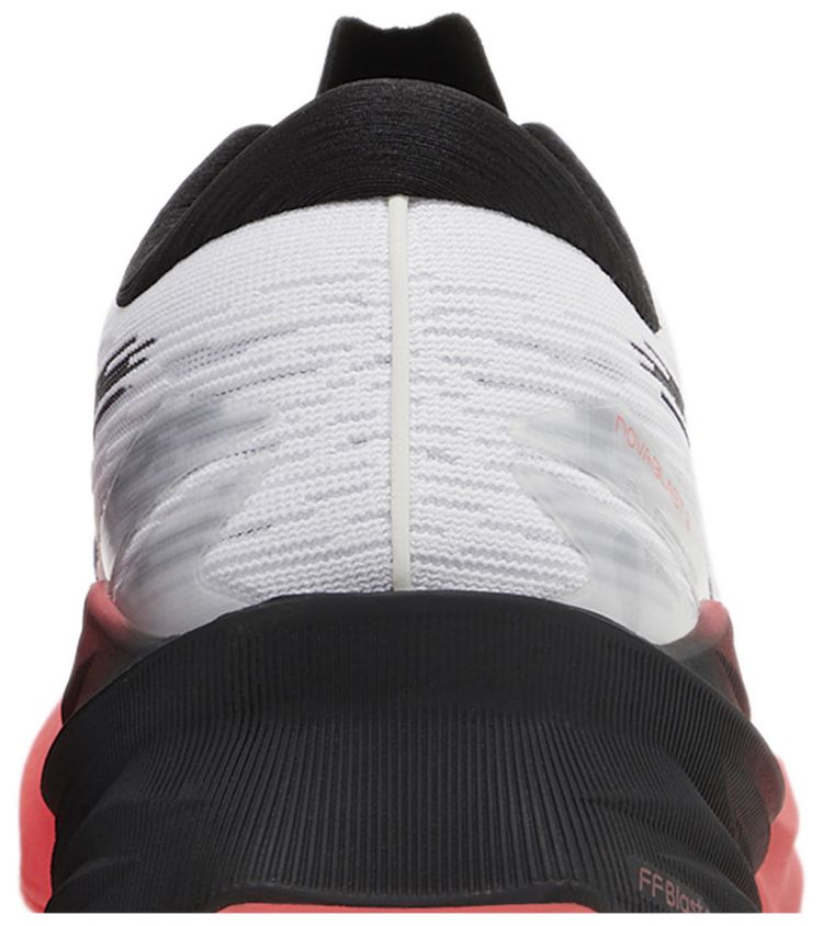 Asics Novablast 3 White Black Electric Red