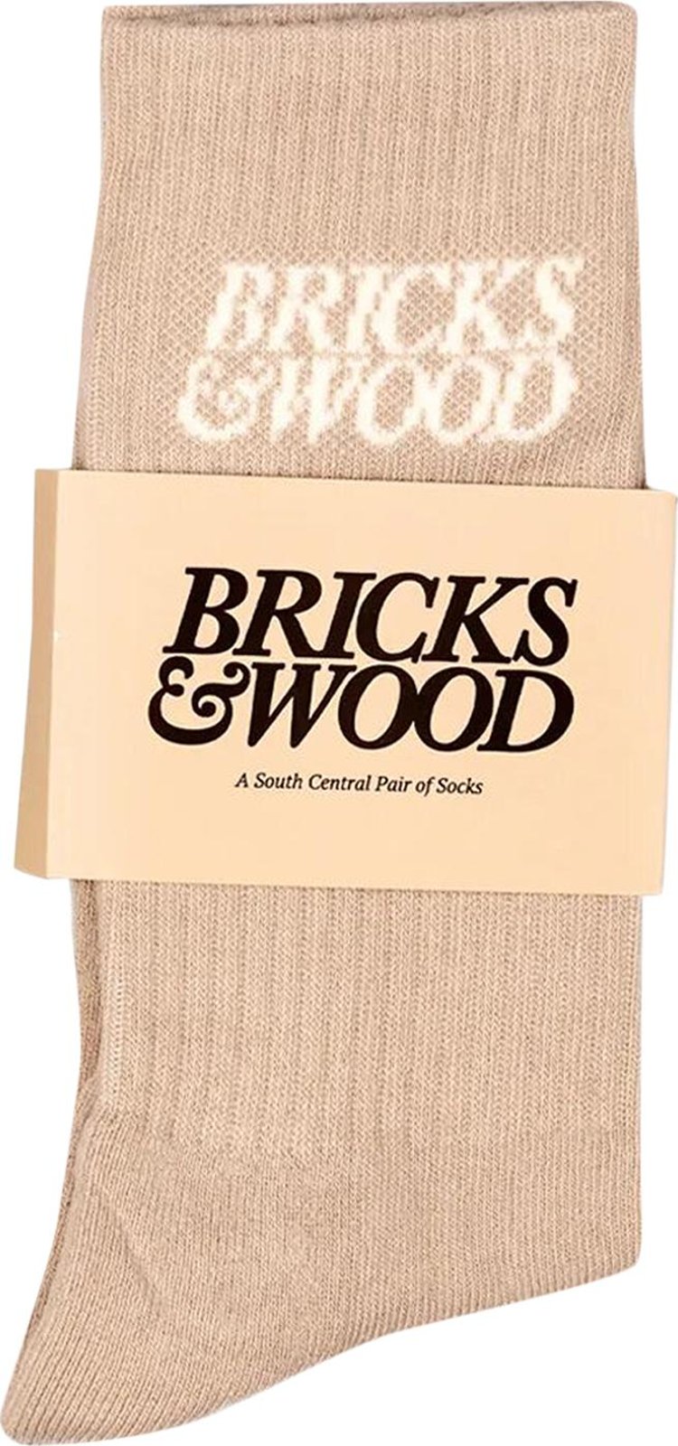 Bricks & Wood Logo Socks 'Desert'