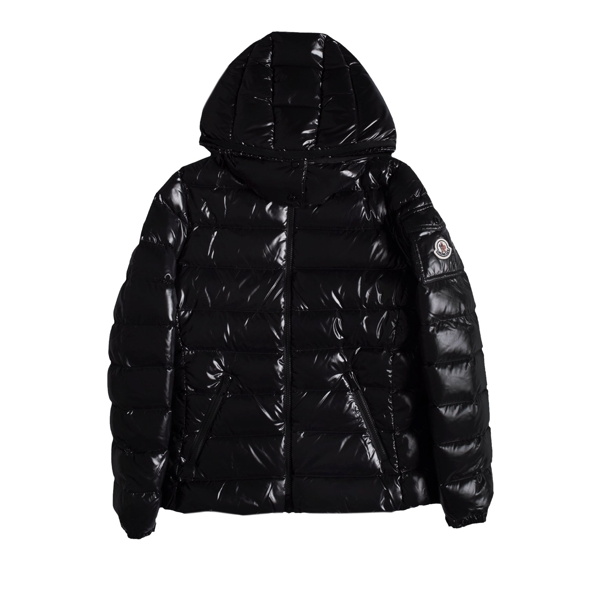Buy Moncler Bady Hooded Shiny Full Zip Jacket 'Black' - 1A524 00 