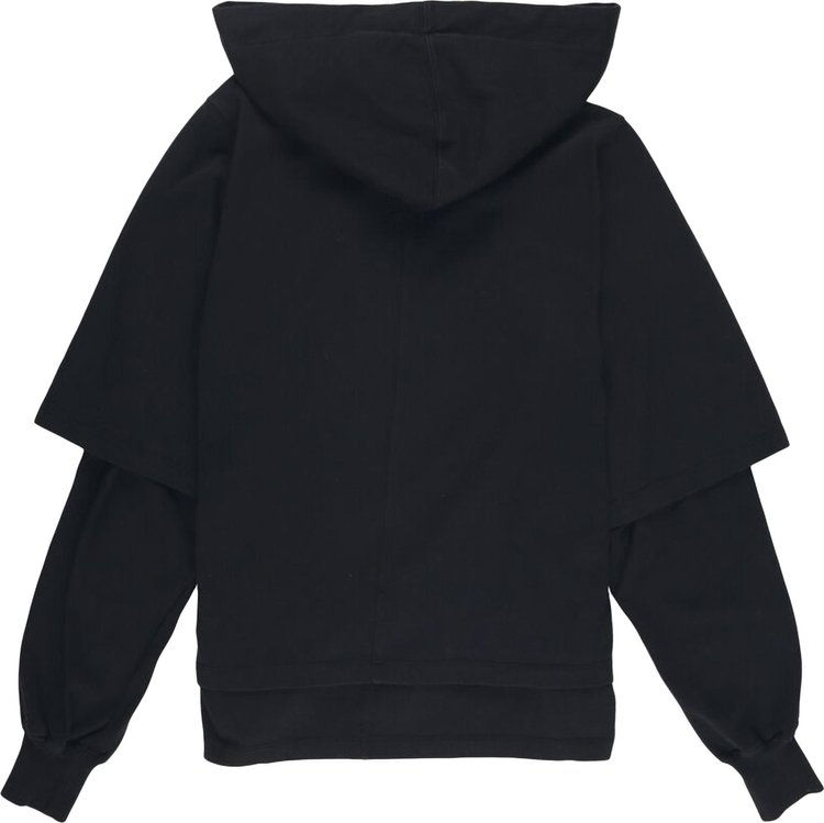 Rick Owens DRKSHDW Zipped Hustler Hoodie Black