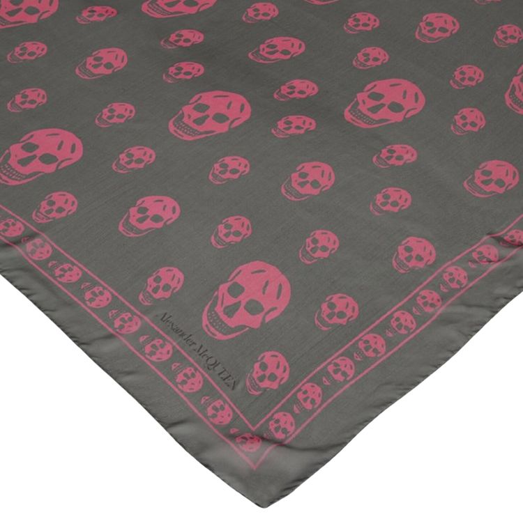 Alexander McQueen Classic Skull Scarf Black