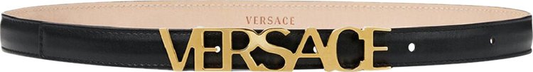 Versace Leather Belt 'Black/Versace Gold'