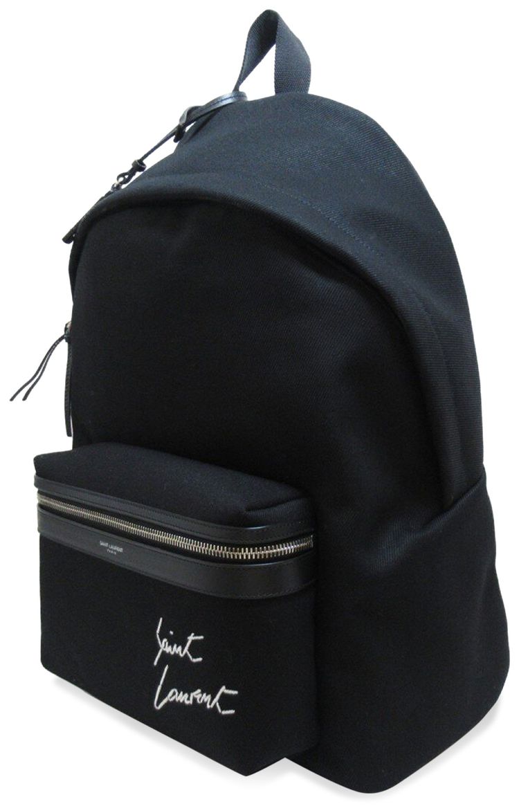 Saint Laurent City Backpack Signature Black