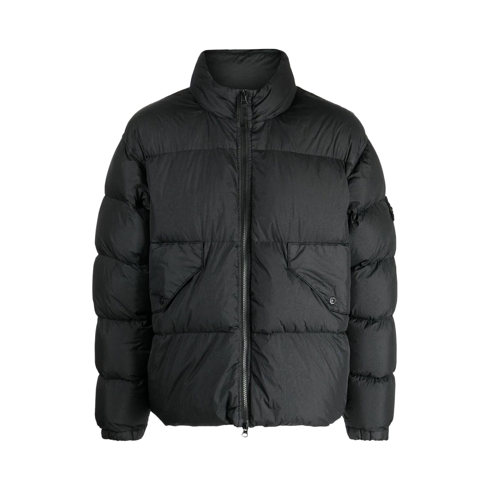Stone island black puffer sales