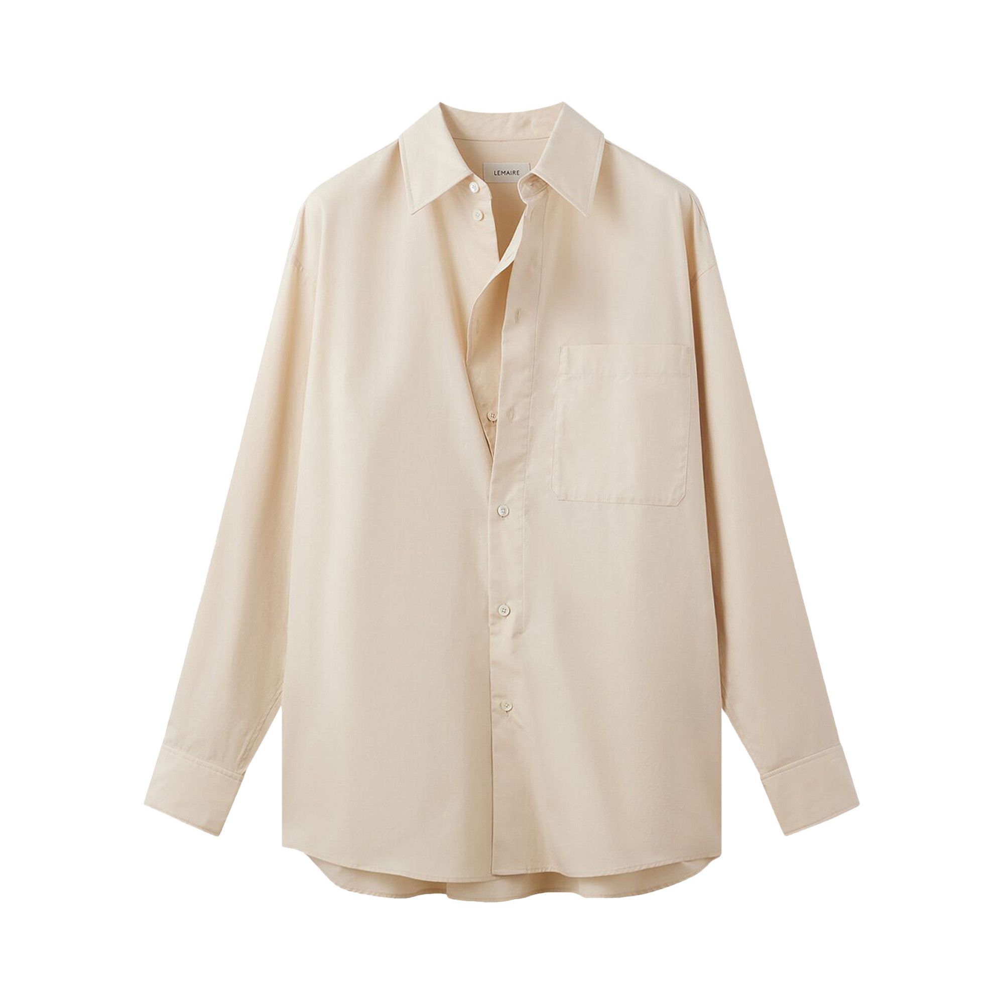 Tシャツ・カットソー LEMAIRE FW23 LONG SHIRT (SH1047_LF839WH048) Buy Lemaire Long Shirt 'Light Cream' - SH1047 LF839 WH048 | GOAT