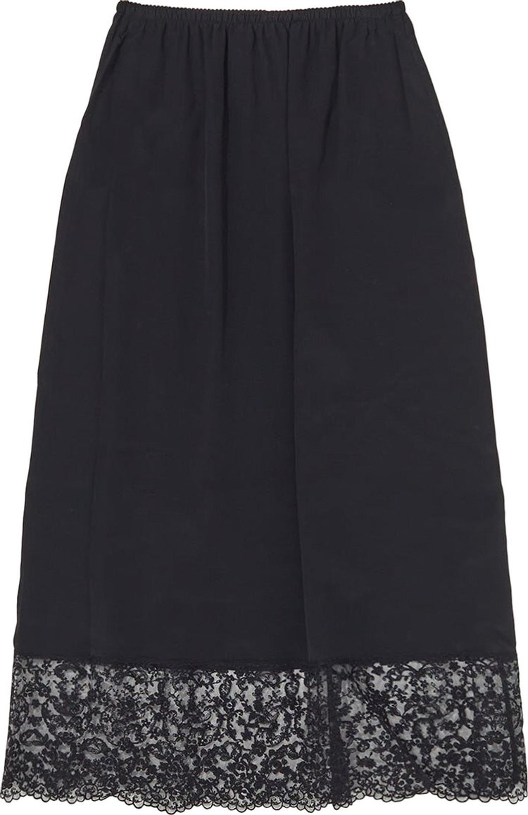 Simone Rocha Lace Trim Skirt 'Black'