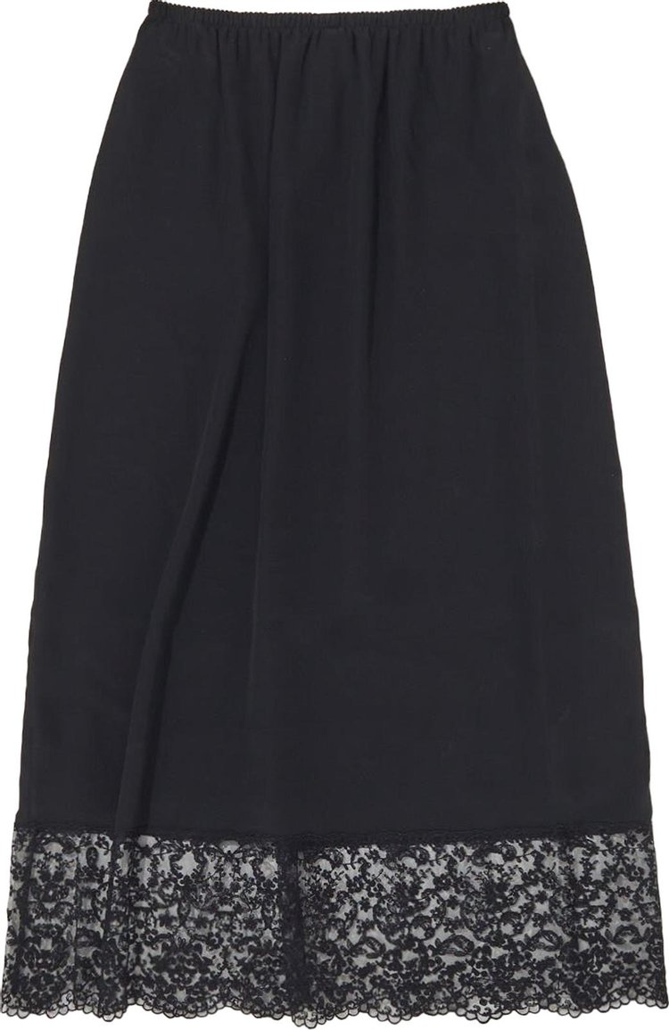 Simone Rocha Lace Trim Skirt Black