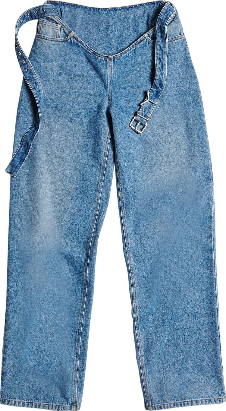 Y/Project Belt Arc Jeans 'Faded Blue'