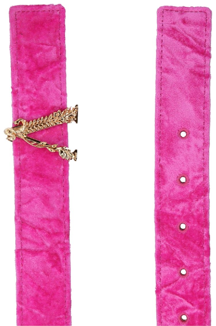 Versace Virtus Velvet Belt Glossy PinkGold
