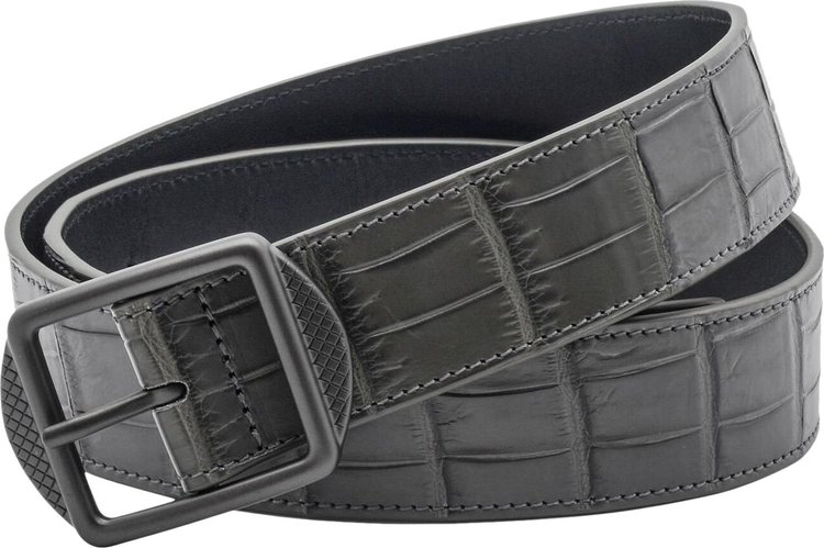 Bottega Veneta Leather Belt 'Light Grey'