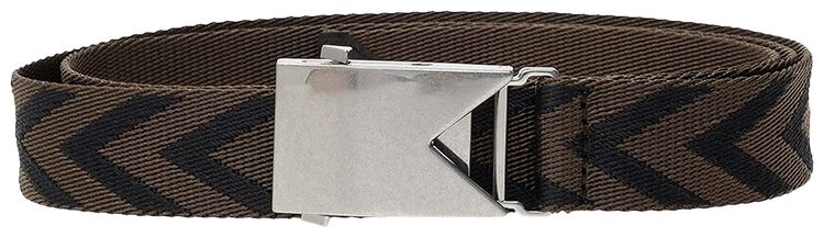 Bottega Veneta Chevron Buckle Belt Fondant