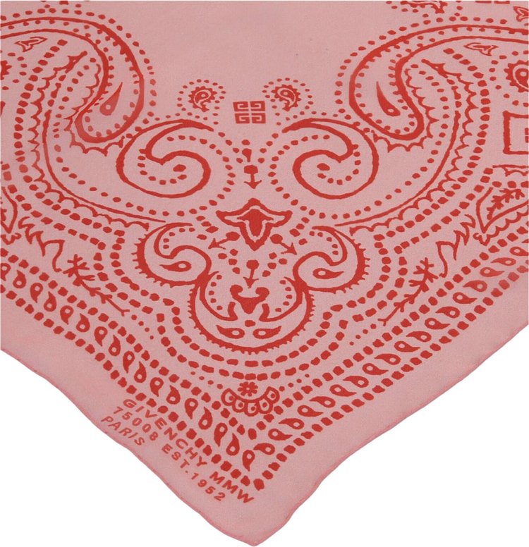 Givenchy Bandana Print Scarf PinkRed