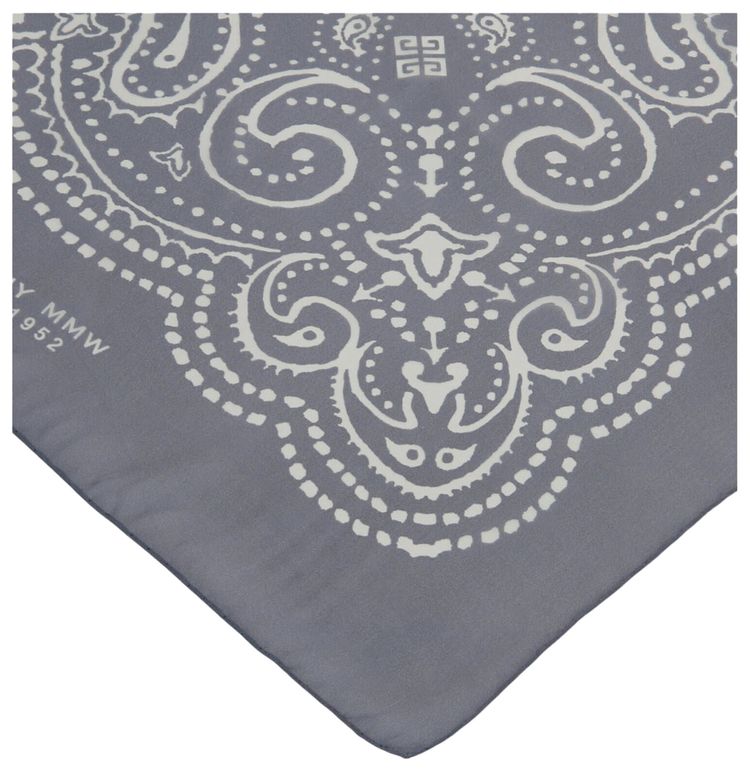 Givenchy Bandana Print Scarf Mineral Blue