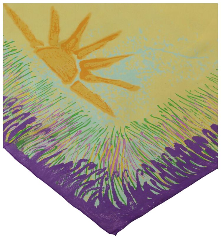 Givenchy New Artwork Print Scarf Multicolor