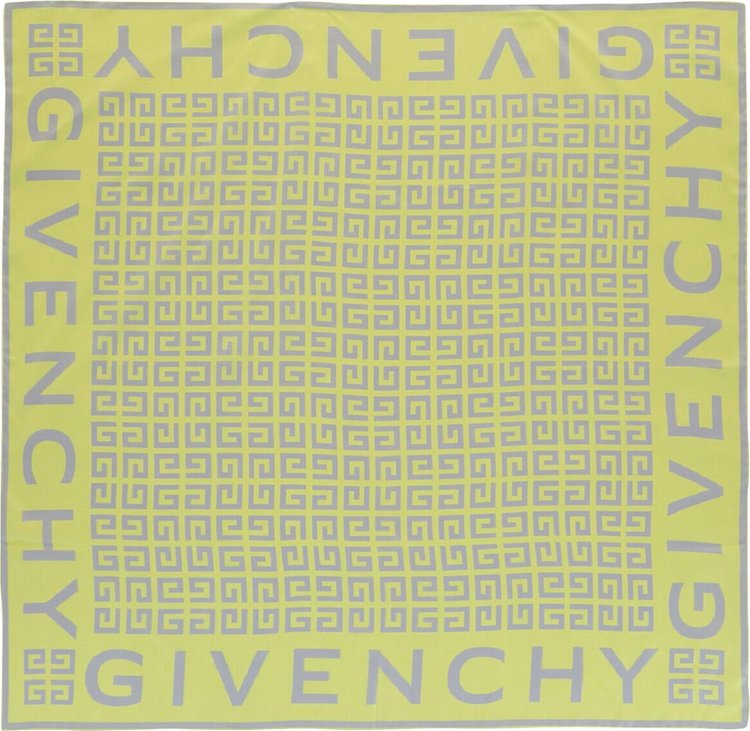Givenchy 4G Monogram Printed Scarf 'Fluo Yellow'