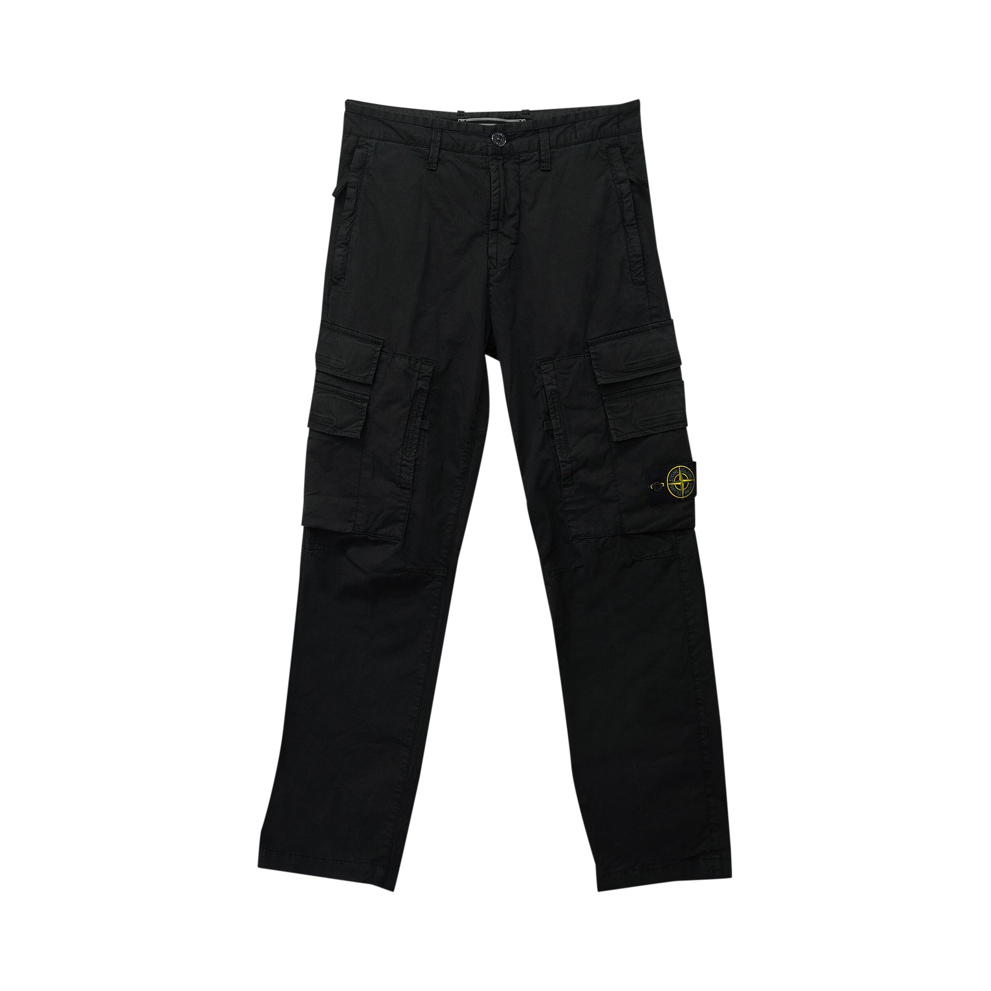 Stone Island Straight Fit Cargo Pants 'Black'