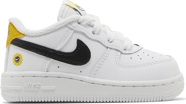 Nike Babies' Force 1 Lv8 Utility Infant/toddler Shoes In  White/white/black/tour Yellow