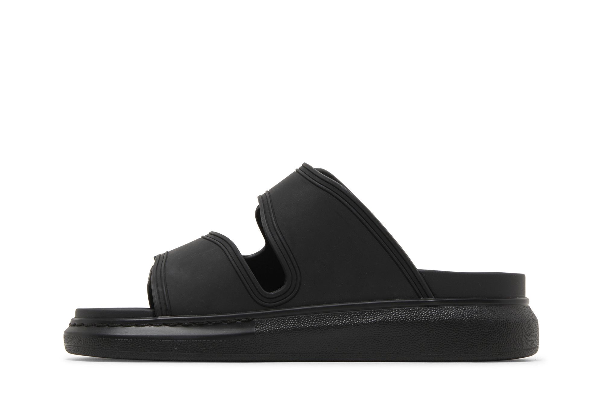 Buy Alexander McQueen Wmns Hybrid Slide 'Black' - 658063