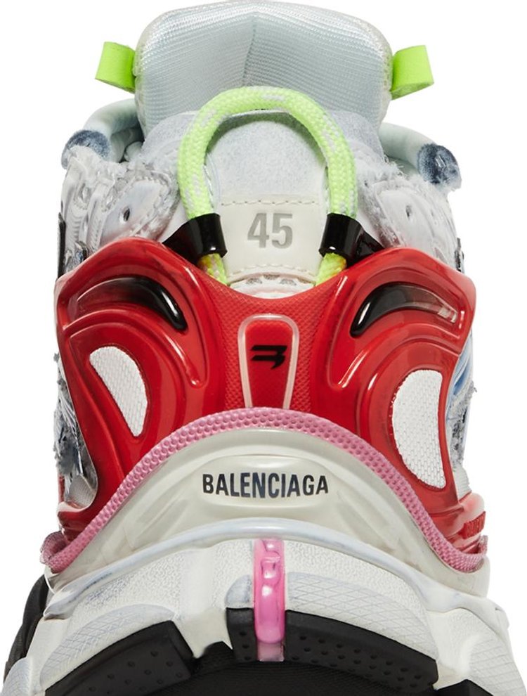 Balenciaga Runner Sneaker White Red Blue Pink