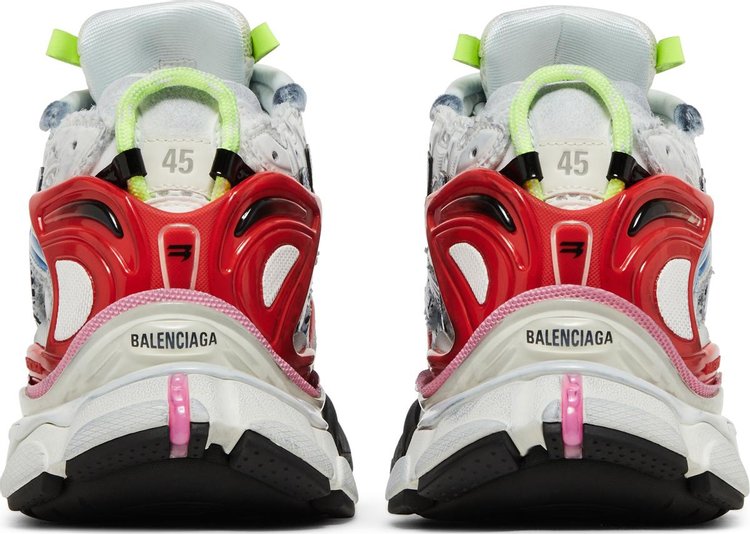 Balenciaga Runner Sneaker White Red Blue Pink