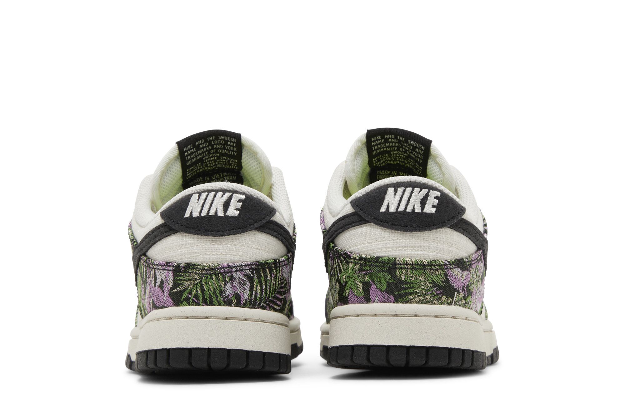 Nike sb dunks black and grey floral print shop